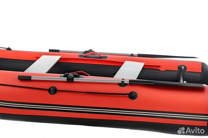 Лодка пвх Stormline Classic Air 335 красно-черная