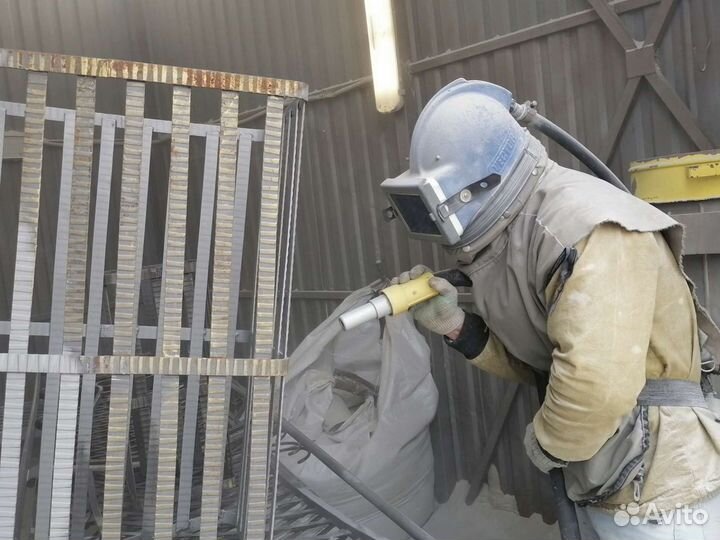 Пескоструйная чистка. Пескоструй. Выезд