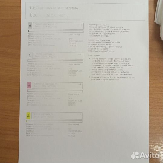 Мфу hp color LazerJet Pro MFP M283 fdw