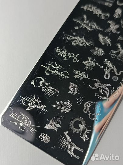 Пластины для стемпинга, наклейки для ногтей