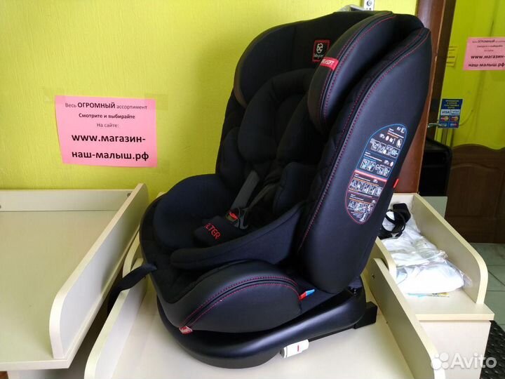 Автокресло с рождения до 36 кг Shelter isofix новы