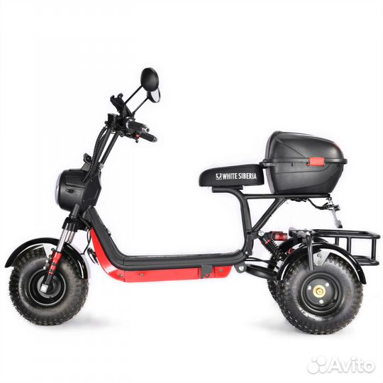 Электротрицикл White Siberia Trike Mini 1500W