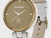 Garmin Lily Classic Light Gold White Leather