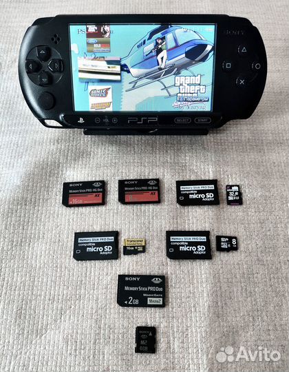 PSP Все Модели Флешки MS PRO Duo Очень Много Игр