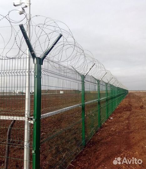 Забор из 3д сетки