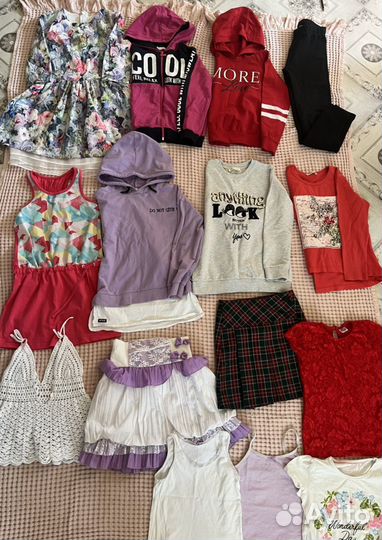 Детская одежда для девочек пакетом 128