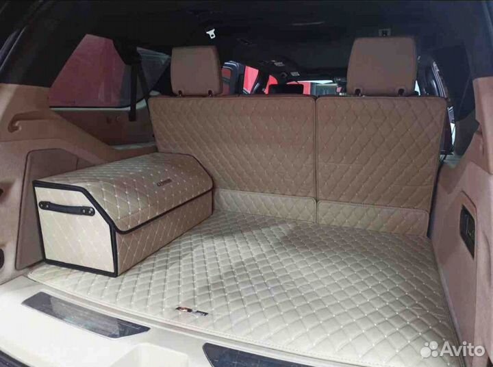 3D коврики в багажник cadillac escalade long 2021