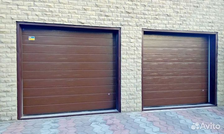 Секционные ворота с монтажом