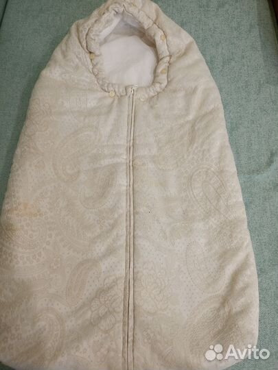 Зимний комбинезон+конверт+варежки