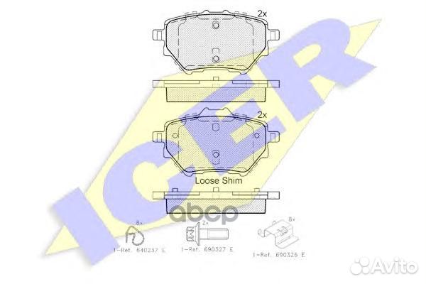Колодки торм. задн.Citroen C4 Picasso (02/13)