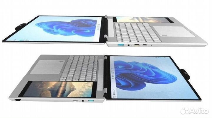 Ноутбук два экрана сенсорный N5105 4*2,9Ггц/16Gb