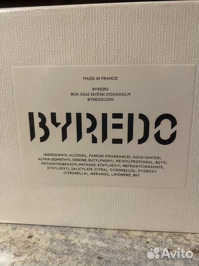Духи 100 мл byredo blanche