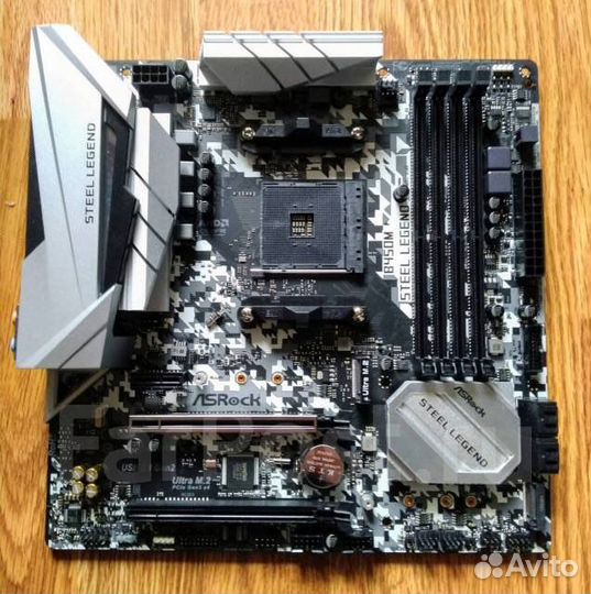 Материнская плата Asrock B450m Steel Legend