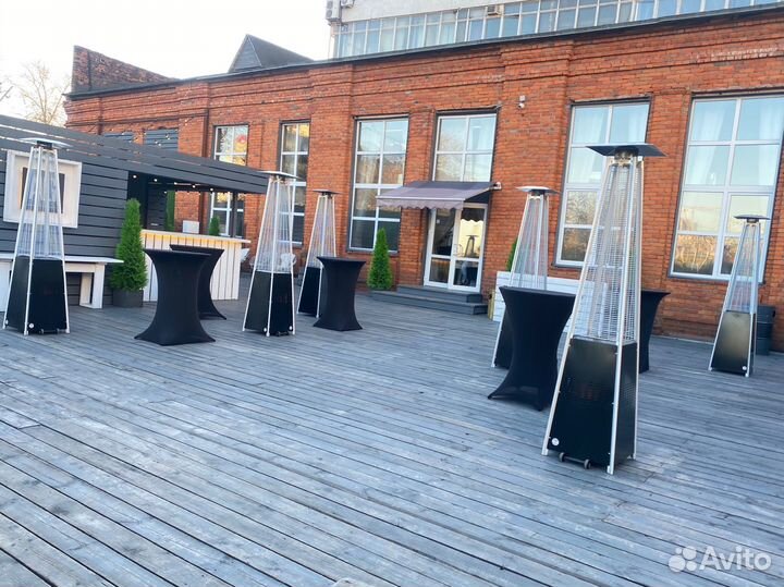 Аренда уличных обогревателей Пирамида