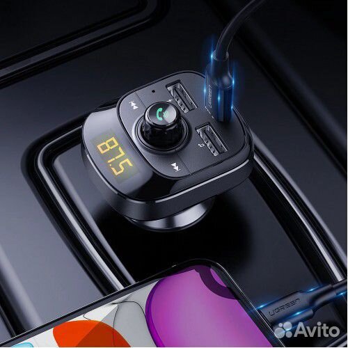 FM трансмиттер G-16 с Bluetooth + зарядка 2 USB