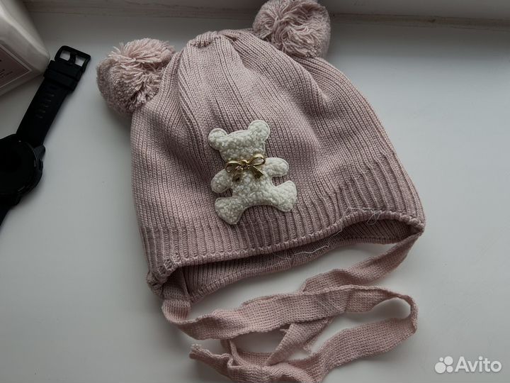Шапка для девочки зимняя новая