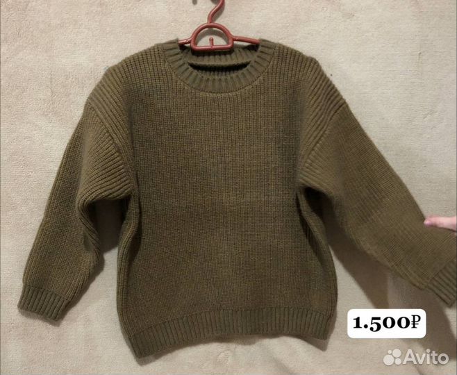 Теплый детский свитер