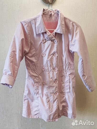Плащ тренч для девочки 122 128 лёгкий школьный