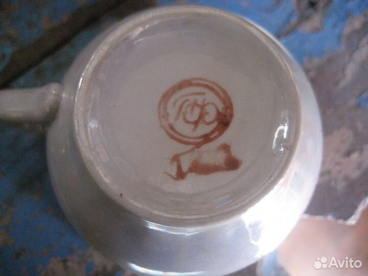 Неполный кофейный сервиз Полтавский фарфоровый з-д