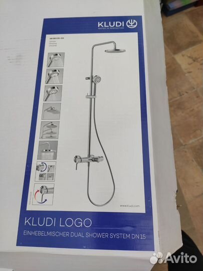 Душевая стойка Kludi Logo dual system 6808305-00