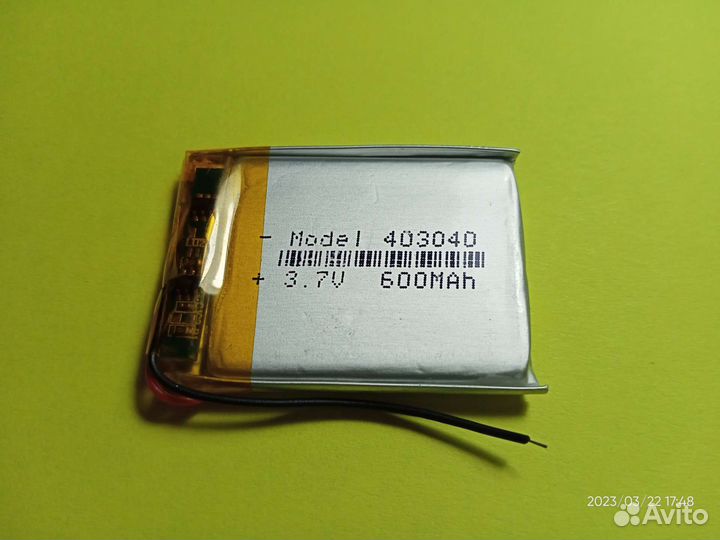 Li-Pol аккумулятор 3,7В 1500 / 800 / 600 / 500mAH