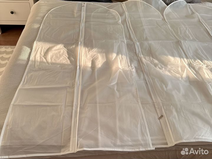 Чехол для одежды на молнии 5 шт 60Х140