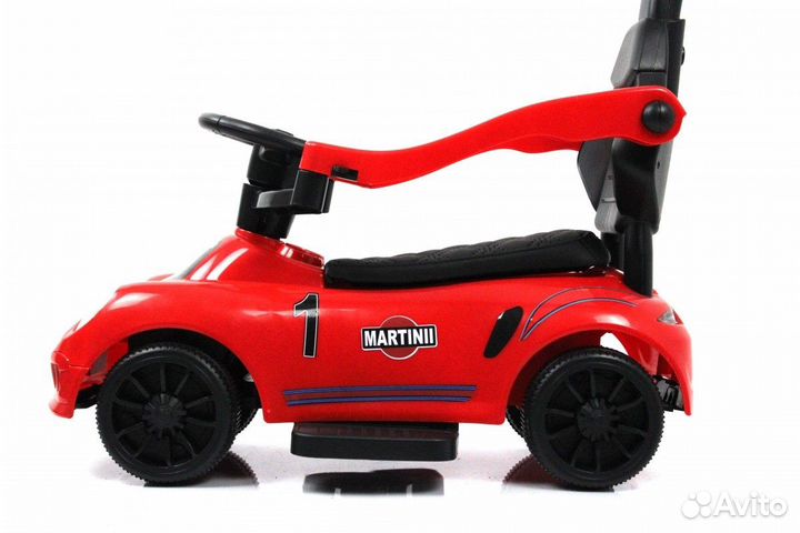 Детская каталка River Toys Porsche с ручкой F005FF