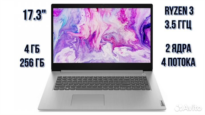 Ноутбук Lenovo IdeaPad 3 17ADA05 81W2009LRK