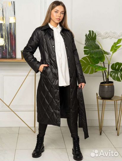 Пальто стеганое на синтепоне 54