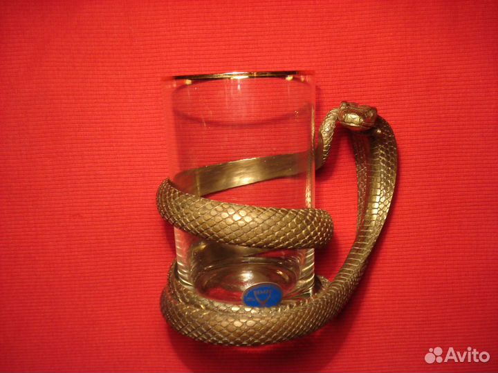 Красивый Подстаканник Медицина Змей Кобра Италия