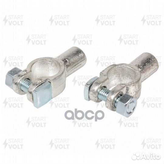 Клеммы акб в комплекте латунь гидравлический обжим