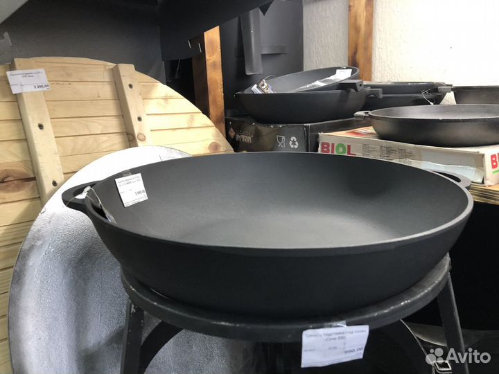 Жаровня чугунная сковорода 400х90