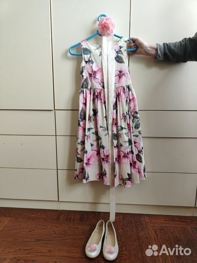 Платье для девочки праздничное с балетками