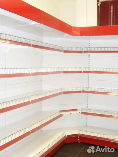 Стеллаж торговый русь пристенный
