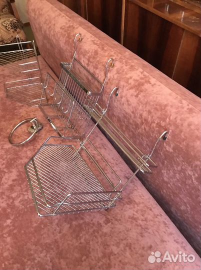 Полки, рейлинг и полотенцедержатель для кухни хром