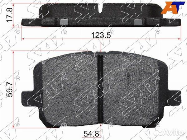 Колодки тормозные Передние toyota matrix