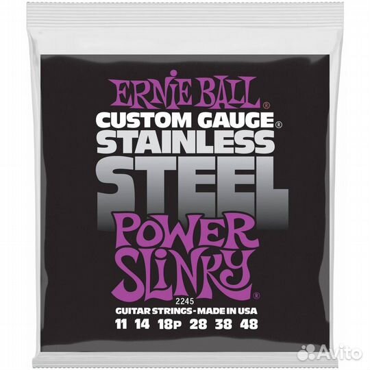 Ernie ball 2245 Stainless Steel Slinky Power 11-48