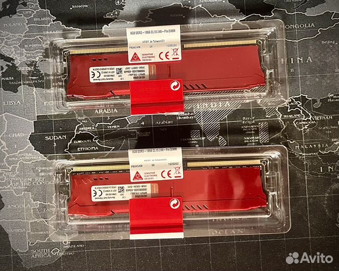 Оперативная память ddr3 16 gb (8+8) 1866 mhz новая