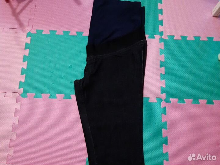 Джинсовые брюки для беременных 48- 50