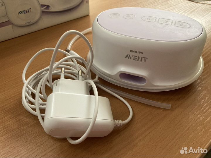 Молокоотсос Avent электрич.+баночки для хранения