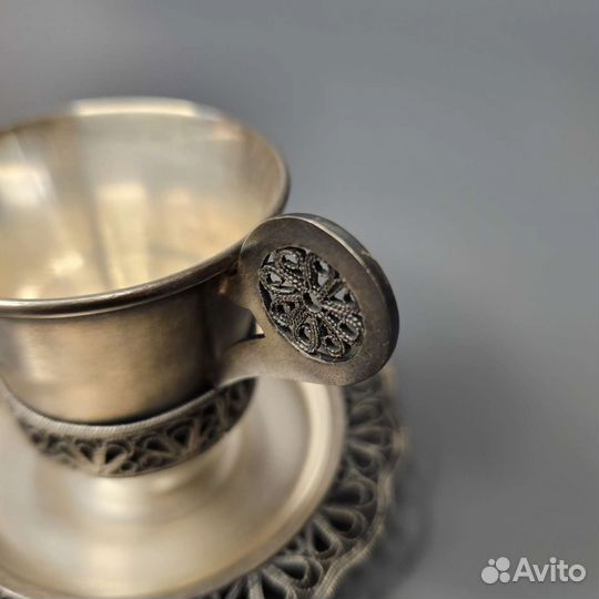 Кофейная пара СССР мельхиор