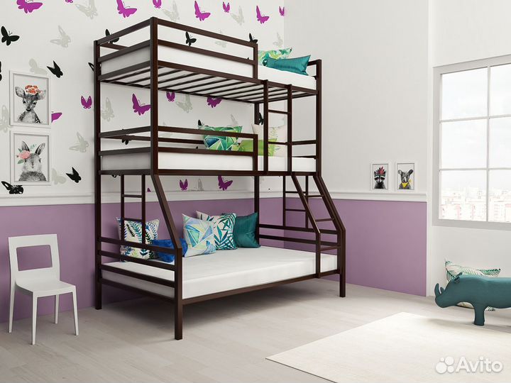 Трехъярусная кровать Престиж-2