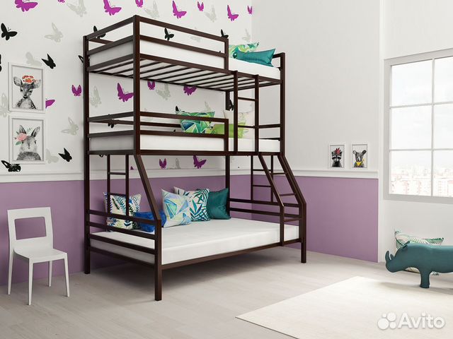 Трехъярусная кровать Престиж-2