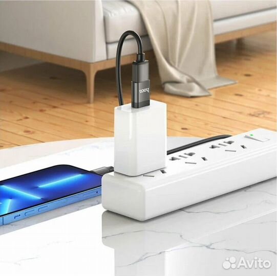 Переходник Hoco UA17 USB 2.0-Type-c