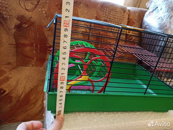 Клетка для грызуна с колесом и лесенкой