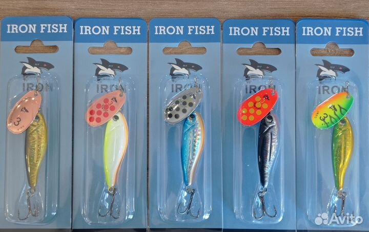 Вертушки 5 штук blue FOX Minnow Super Vibrax #3