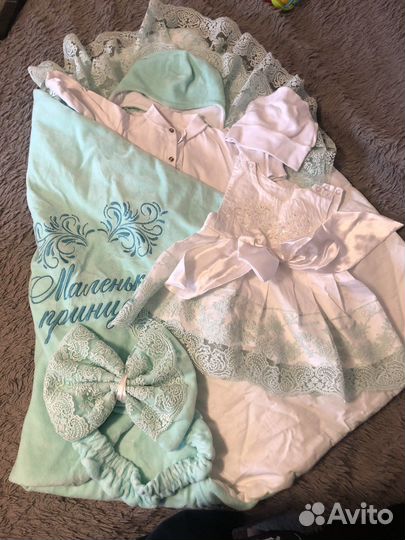 Конверт на выписку для девочки весна лето