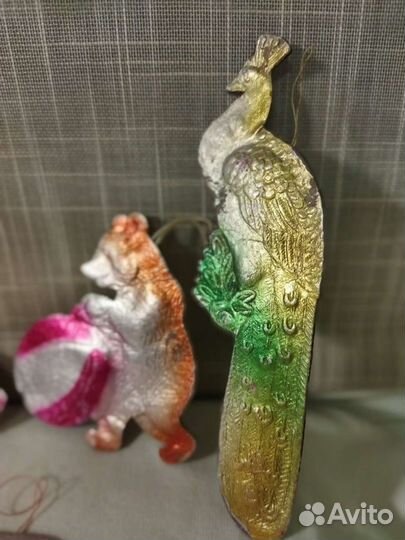 Елочные украшения ссср, картонные
