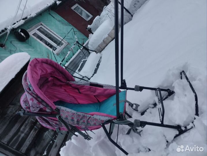Детские санки коляска бу