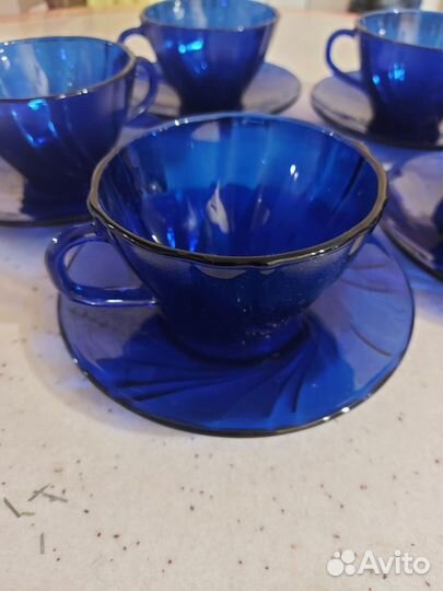 Чашки с блюдцами 5штук